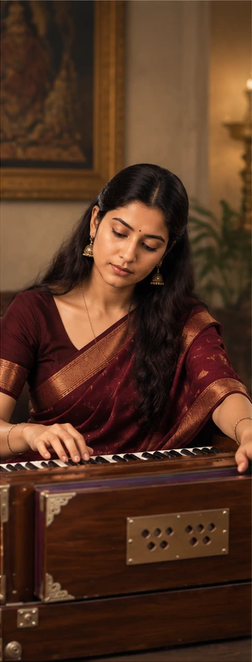 Harmonium teacher at SwarSaathi Indian classical music academy