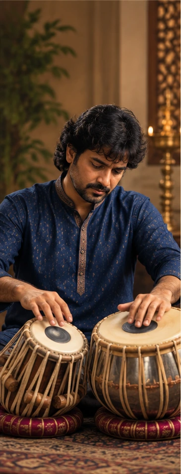Tabla teacher at SwarSaathi Indian classical music academy